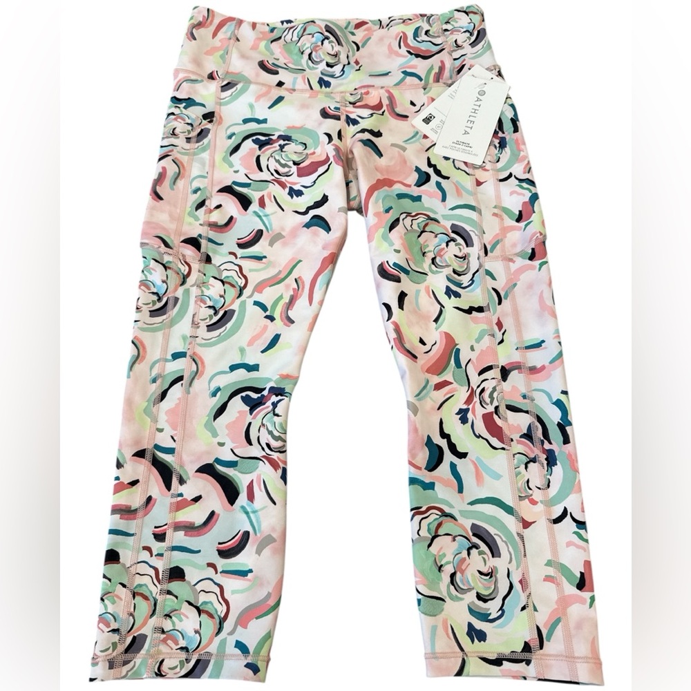 Athleta Ultimate Stash ll Capri Leggings, NWT, Size-L, Women’s Athleta Leggings